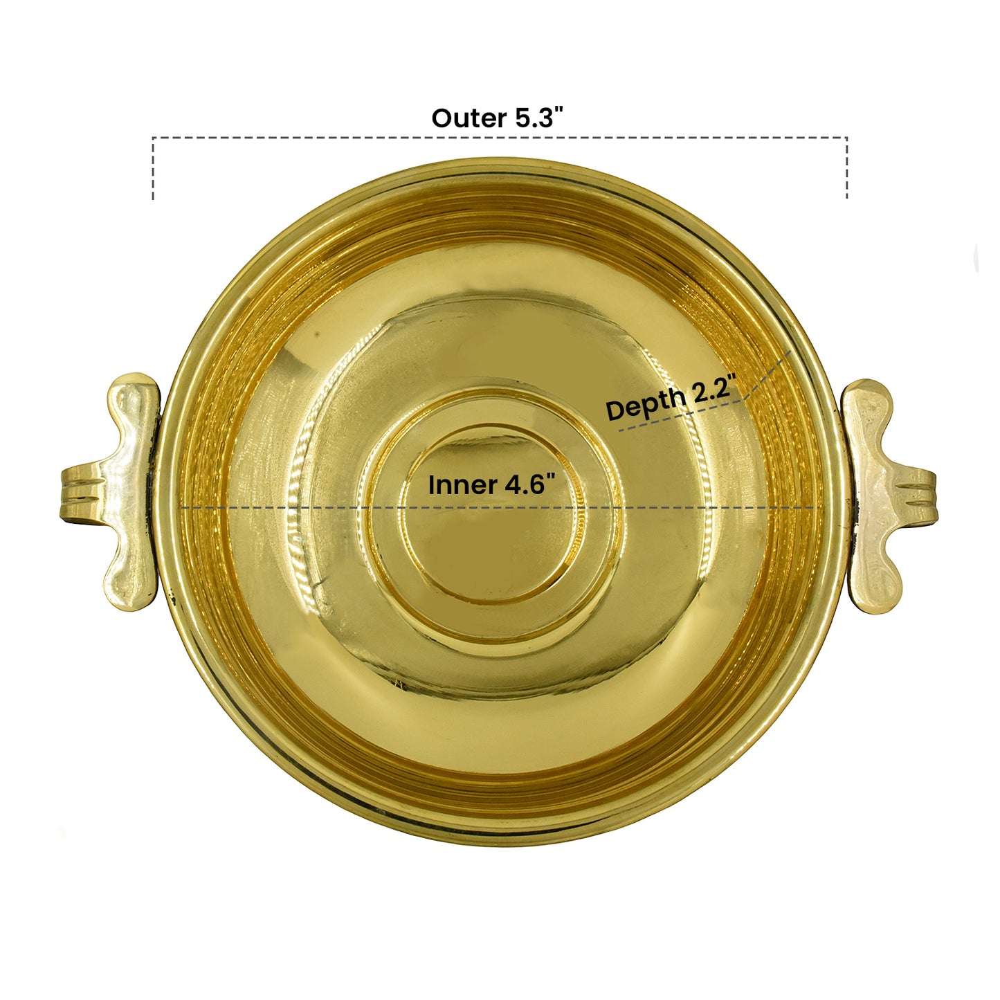 Brass Light weight Uruli - Varpu