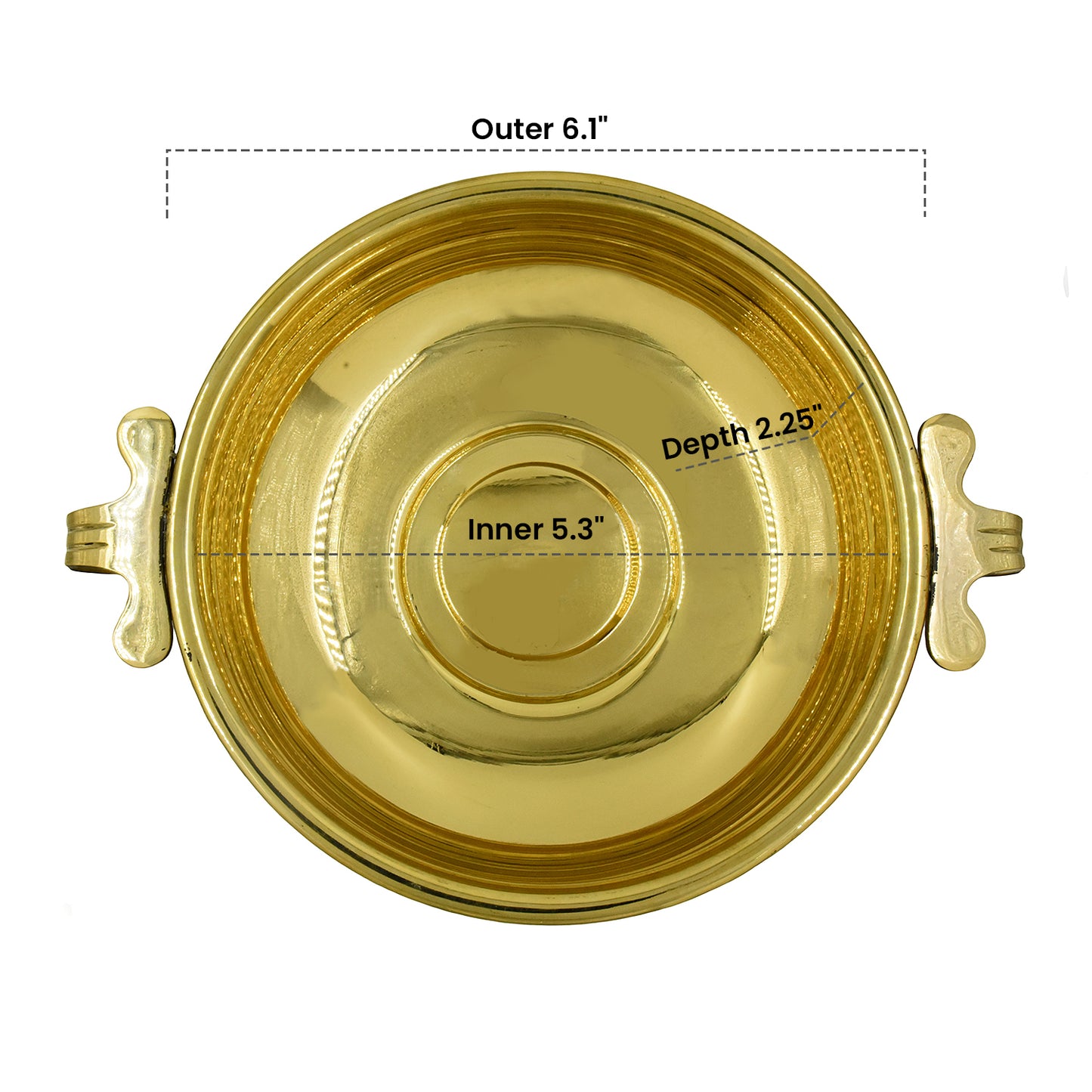 Brass Light weight Uruli - Varpu