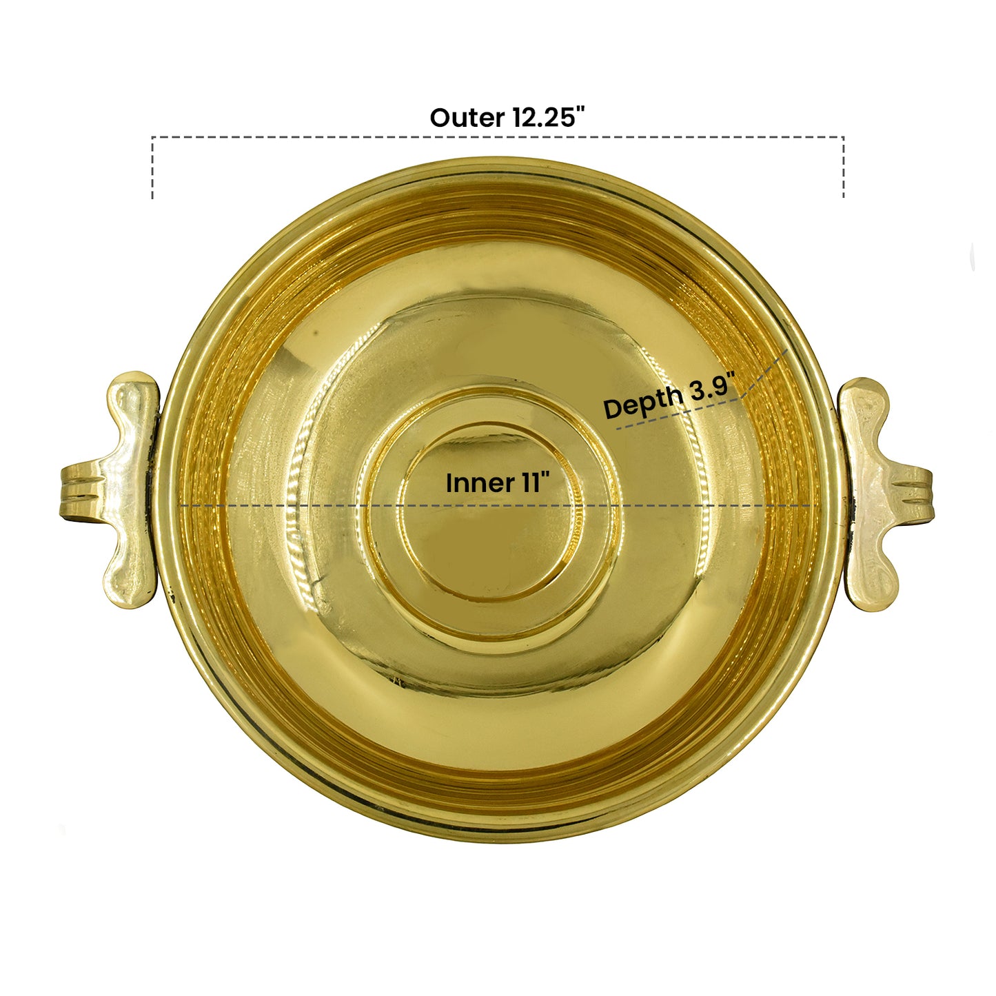 Brass Light weight Uruli - Varpu