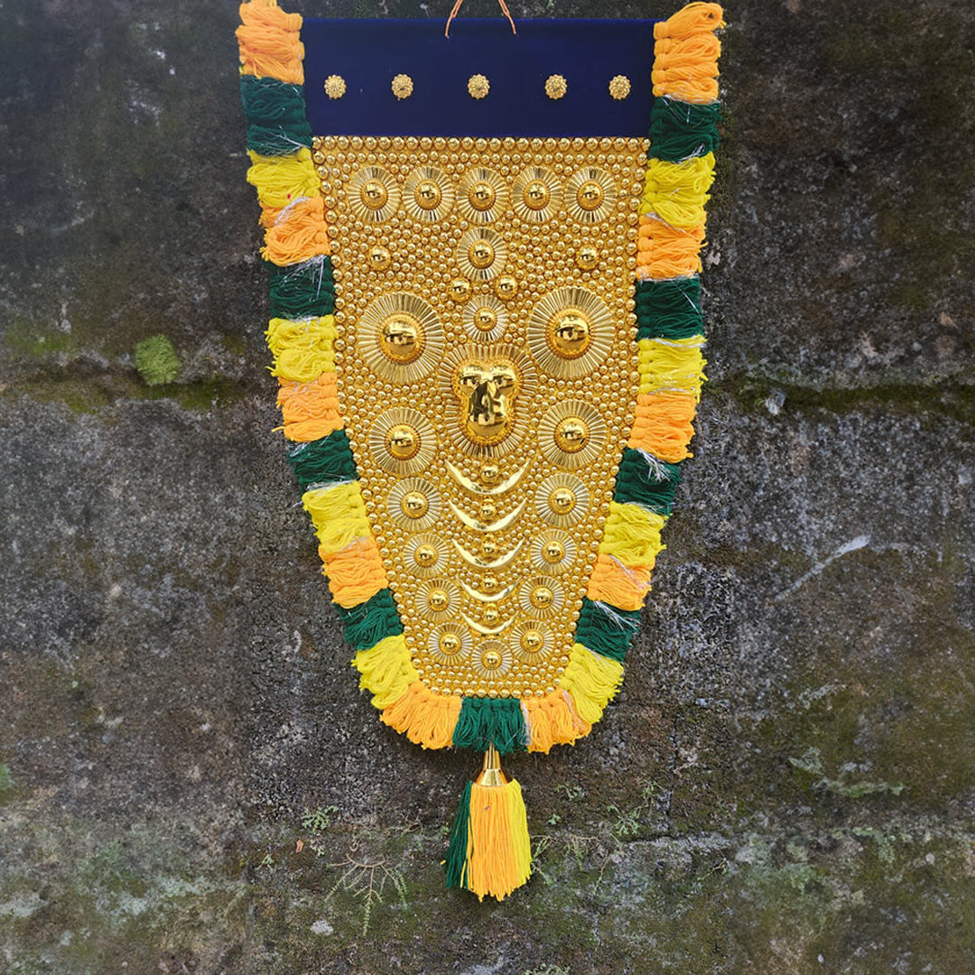 Handcrafted Elephant Caparison -Nettipattam- with Golden Work - Wall ...