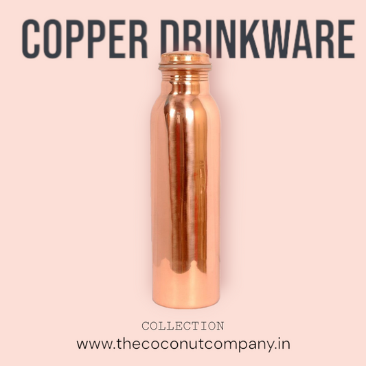 Copper Water Bottle 600ml Seam Less