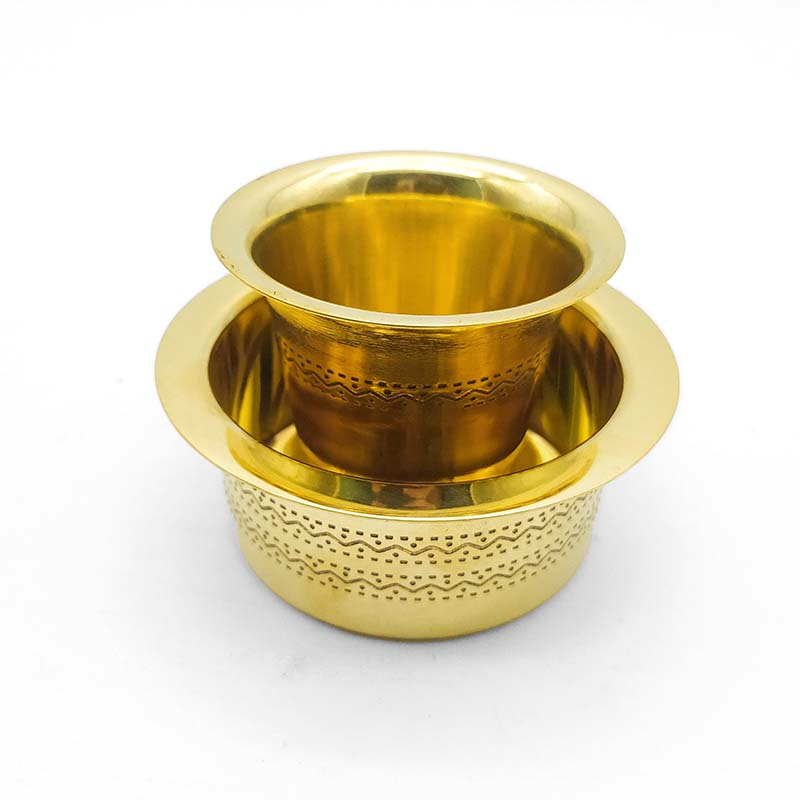 Premium Brass Tumbler & Dabra set