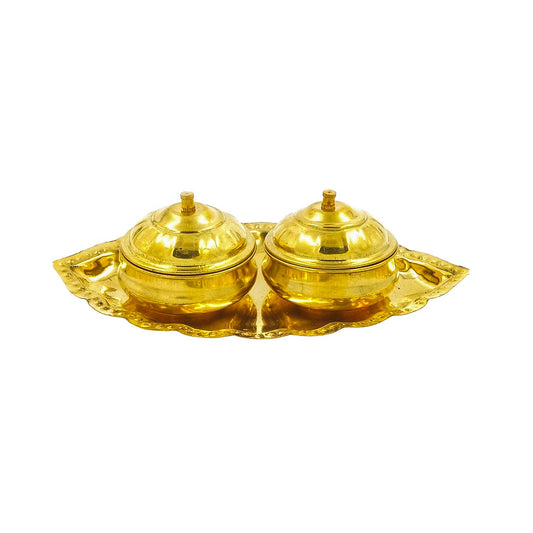 Brass Sindoor Box - Kumkum Cheppu