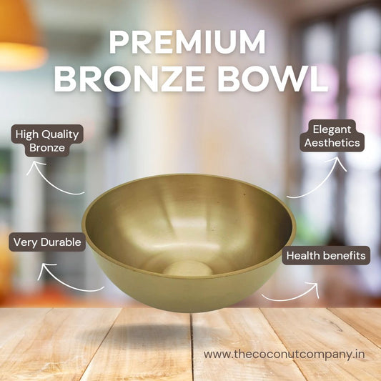 Premium Pure Bronze/Kansa Serving Bowl - Tableware